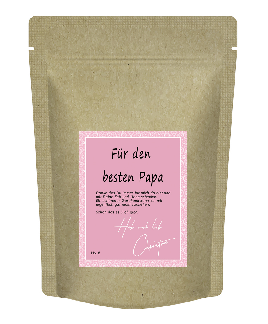 "Für den besten Papa" - Teegeschenk von Christea - 70 g Kopie