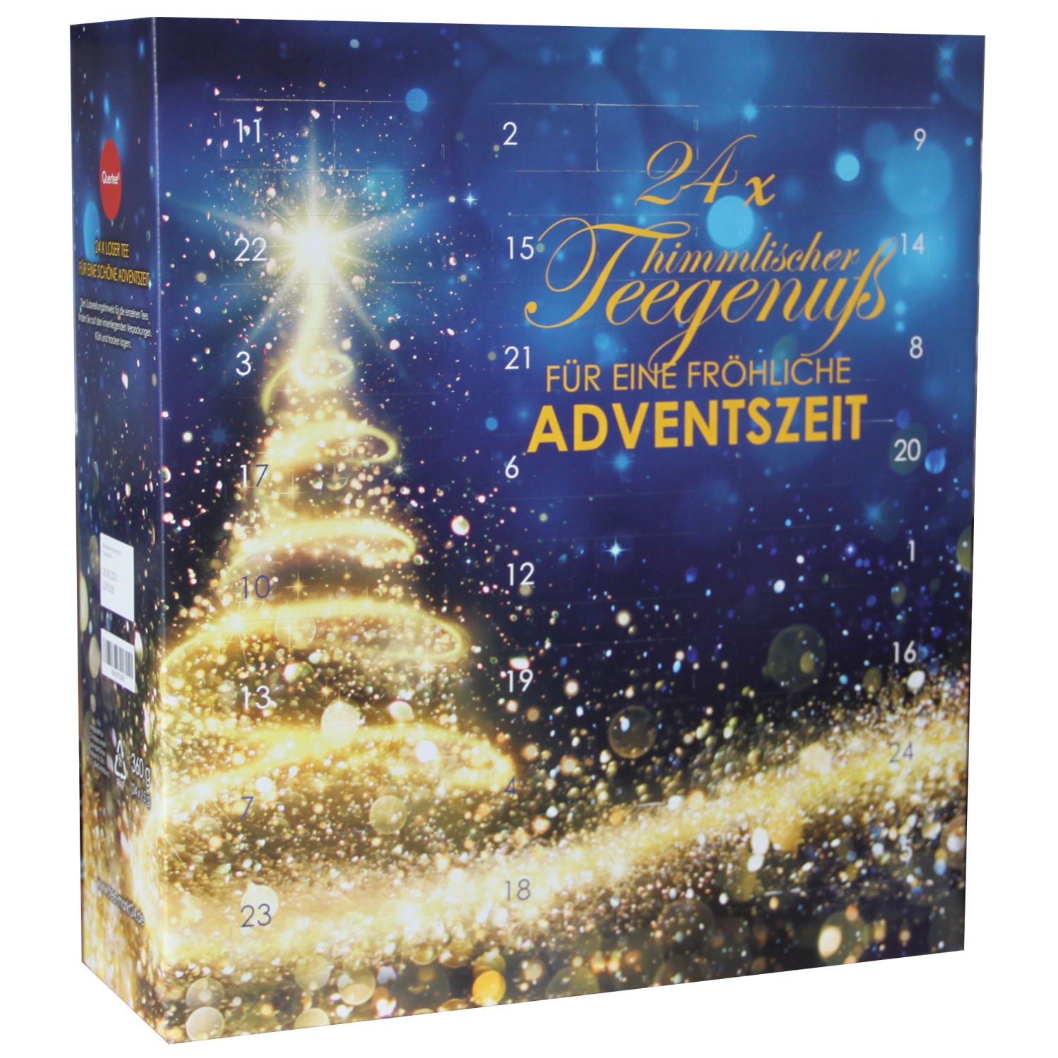 Adventskalender Tee von Quertee mit 24 Türchen - 24 x loser Tee