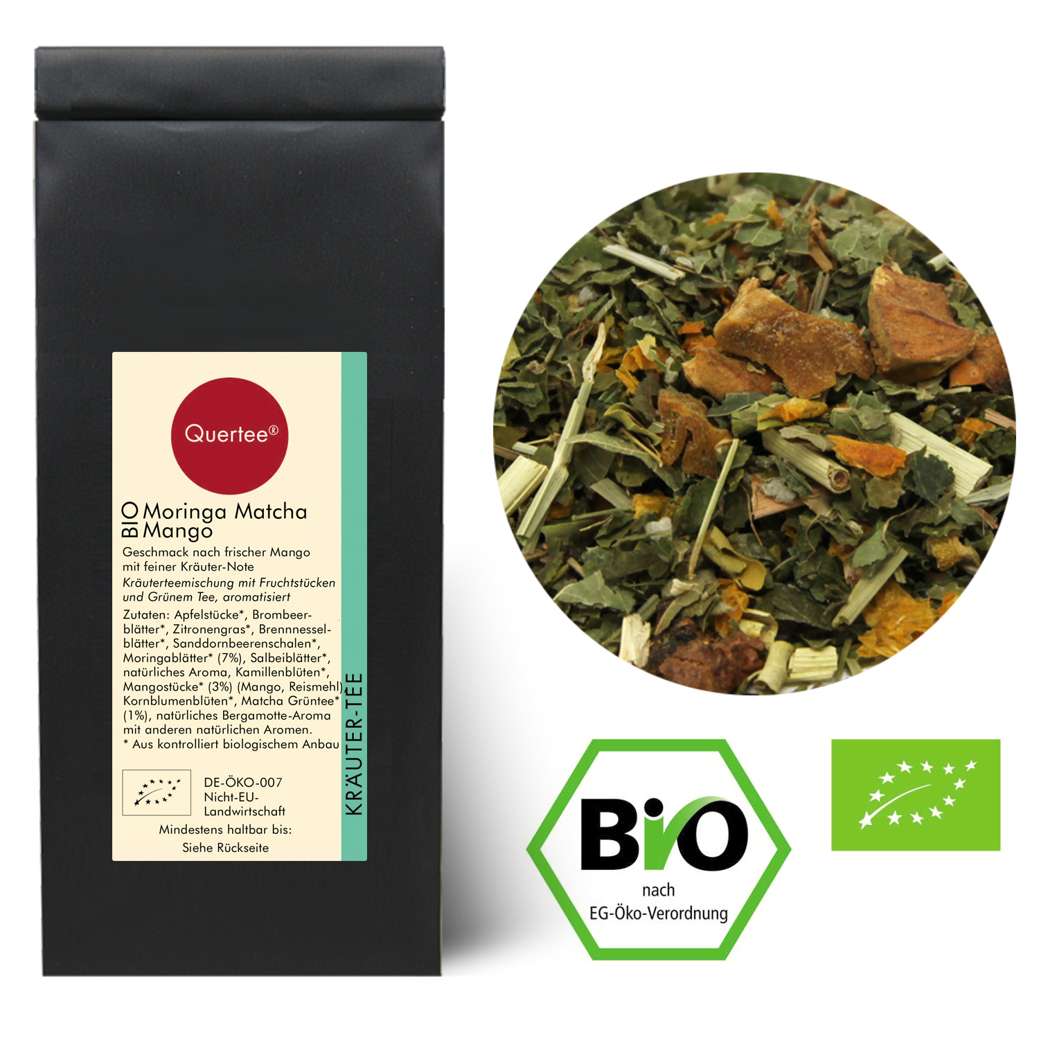 Moringa Matcha Mango - Bio Kräutertee mit Mango Geschmack