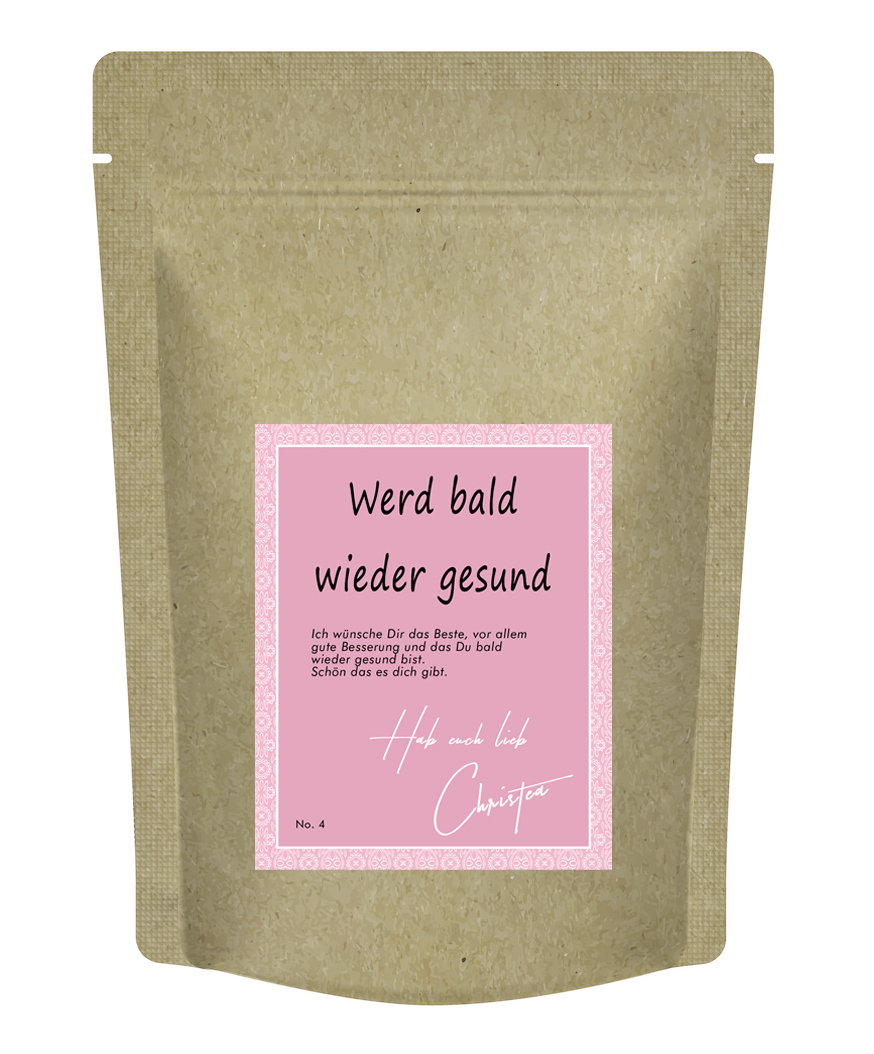 "Werd bald gesund" - Teegeschenk von Christea - 70 g