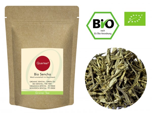 Bio Sencha Grüner Tee weich aromatisch im Geschmack