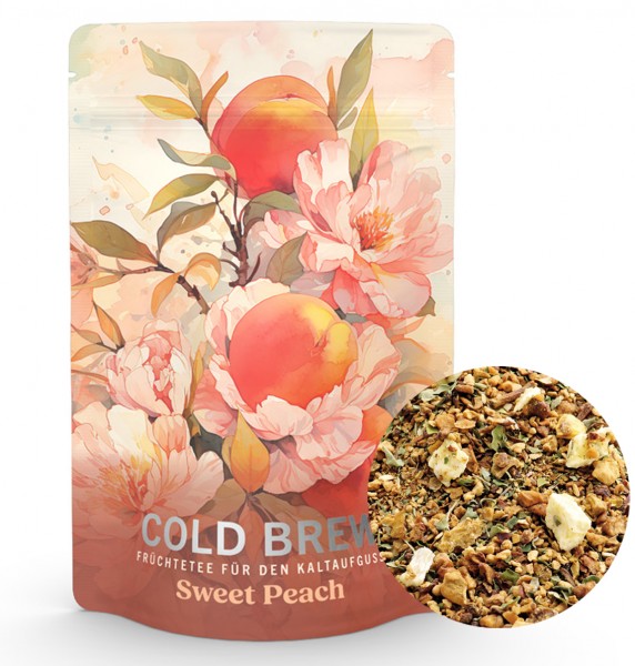 Cold Brew Tee Sweet Peach&quot; Eistee mit süßem Pfirsich Geschmack